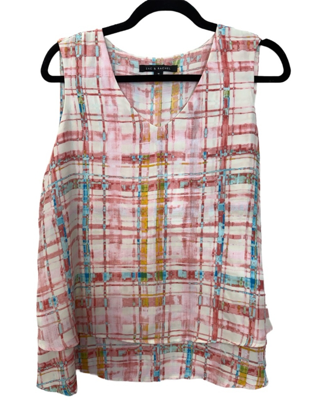 Zac & Rachel Sleeveless Multicolored Top, Size M